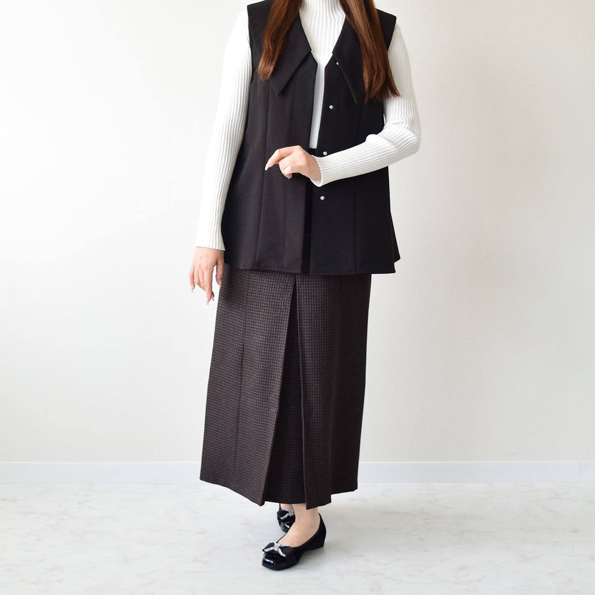 ブリジットバーキン ウォーク Bridget Birkin Walk ジュエリーリボンウォーキングパンプス （ブラック雑材） ブラック雑材