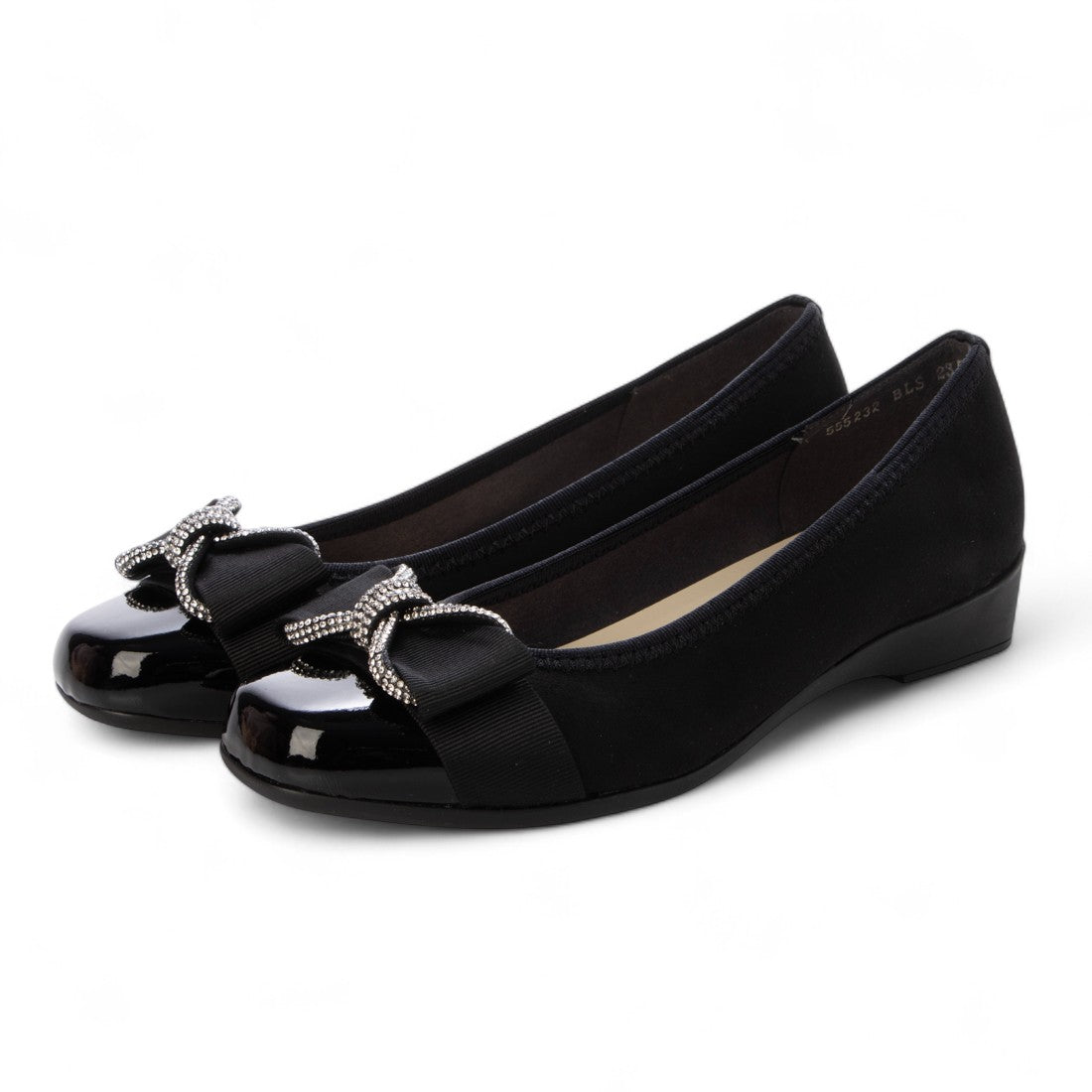 ブリジットバーキン ウォーク Bridget Birkin Walk ジュエリーリボンウォーキングパンプス （ブラックスウェード） ブラックスウェード