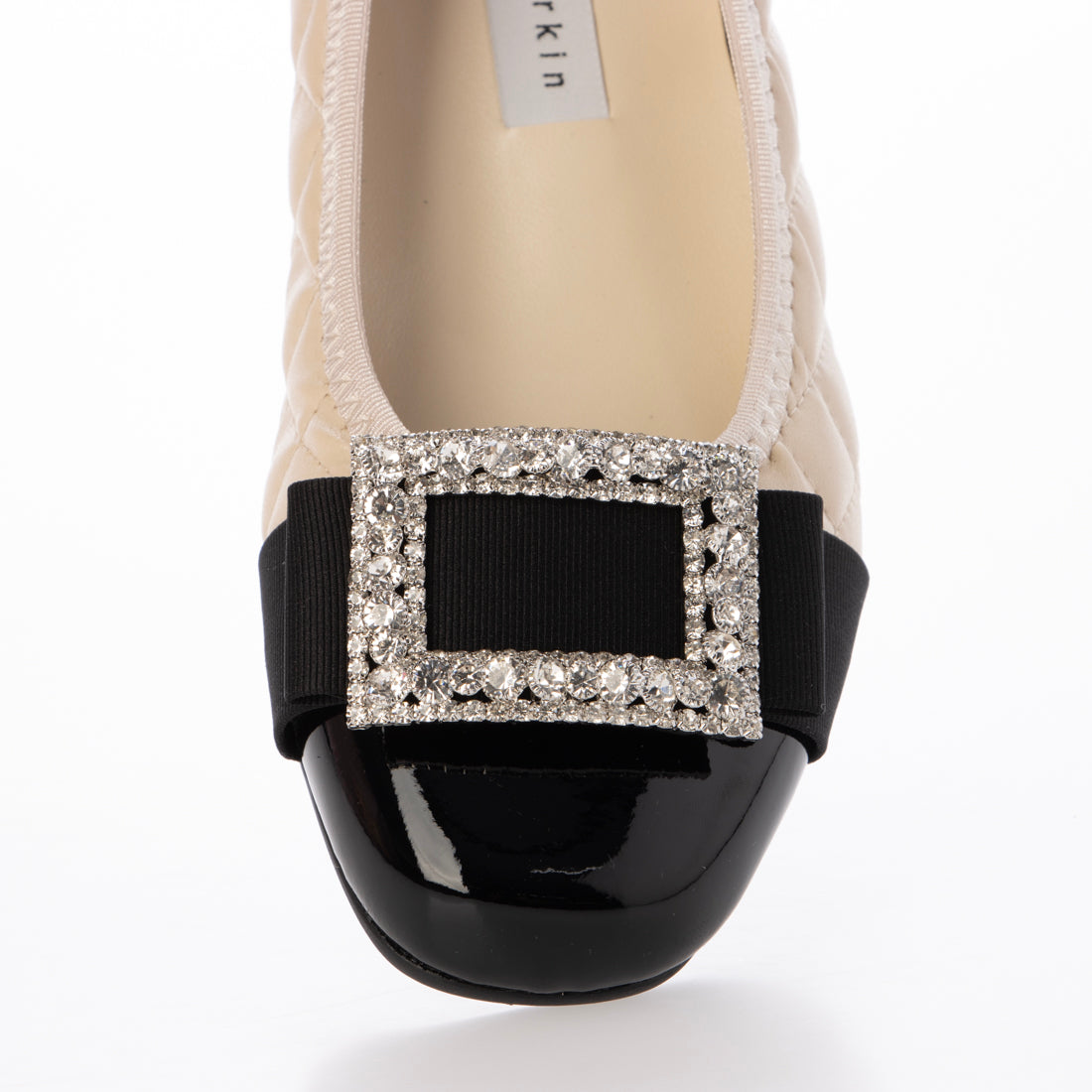 ブリジットバーキン ウォーク Bridget Birkin Walk キルティングビジューリボンウォーキングパンプス （ベージュ） ベージュ