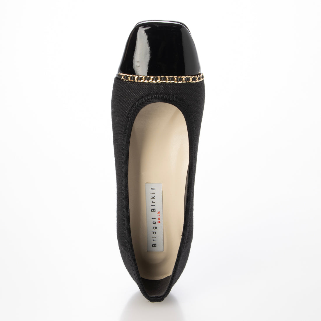 ブリジットバーキン ウォーク Bridget Birkin Walk チェーンモチーフウォーキングパンプス （ブラックコンビ） ブラックコンビ