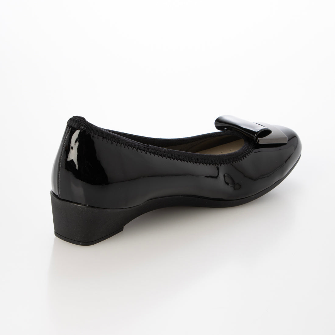 ブリジットバーキン ウォーク Bridget Birkin Walk 金具モチーフウォーキングパンプス （ブラックエナメル） ブラックエナメル