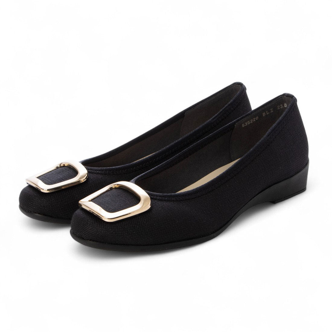 ブリジットバーキン ウォーク Bridget Birkin Walk メタルバックルウォーキングパンプス （ブラック雑材） ブラック雑材