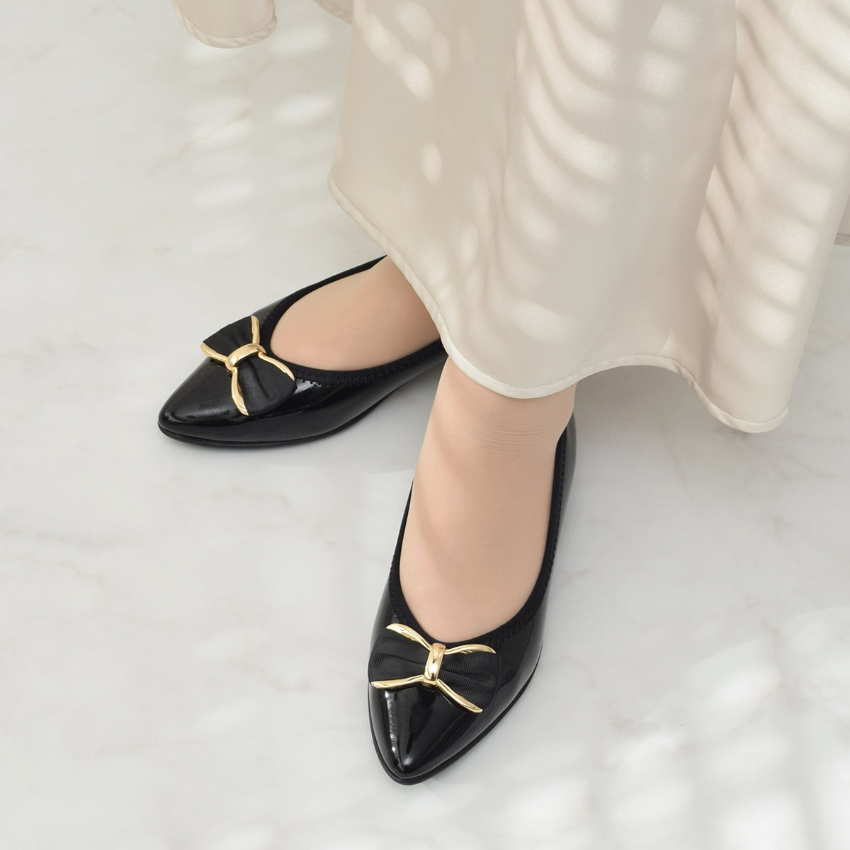 ブリジットバーキン ウォーク Bridget Birkin Walk リボンモチーフウォーキングパンプス