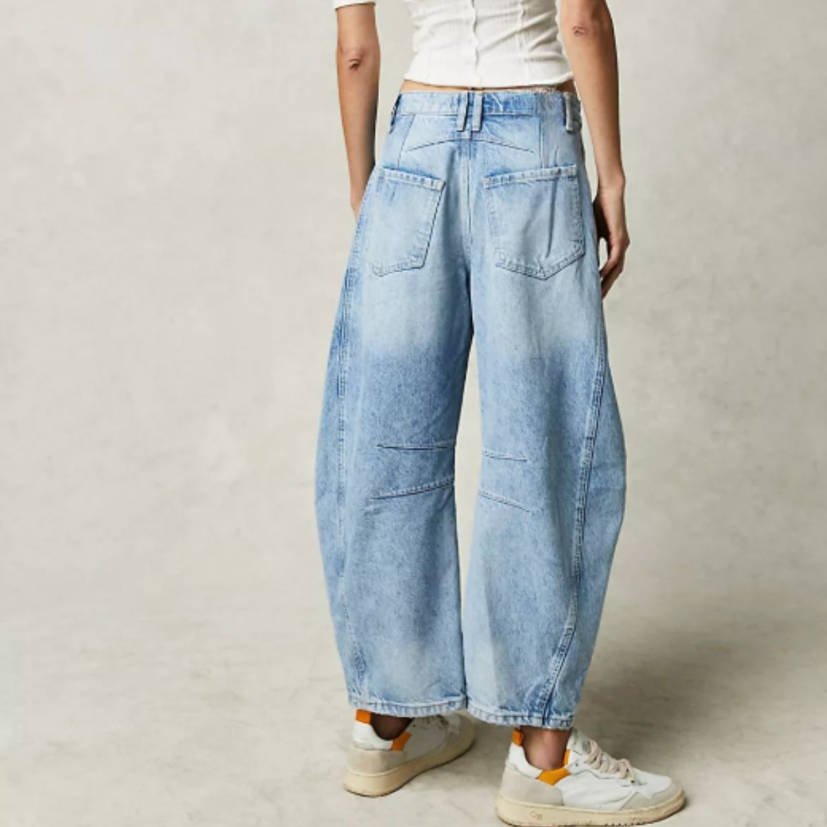 Belle Cie Belle Cie Barrel Leg Denim Pants Jeans Bottoms Women's Korean Fashion Stylish Popular Beautiful Legs Cool Simple Curve