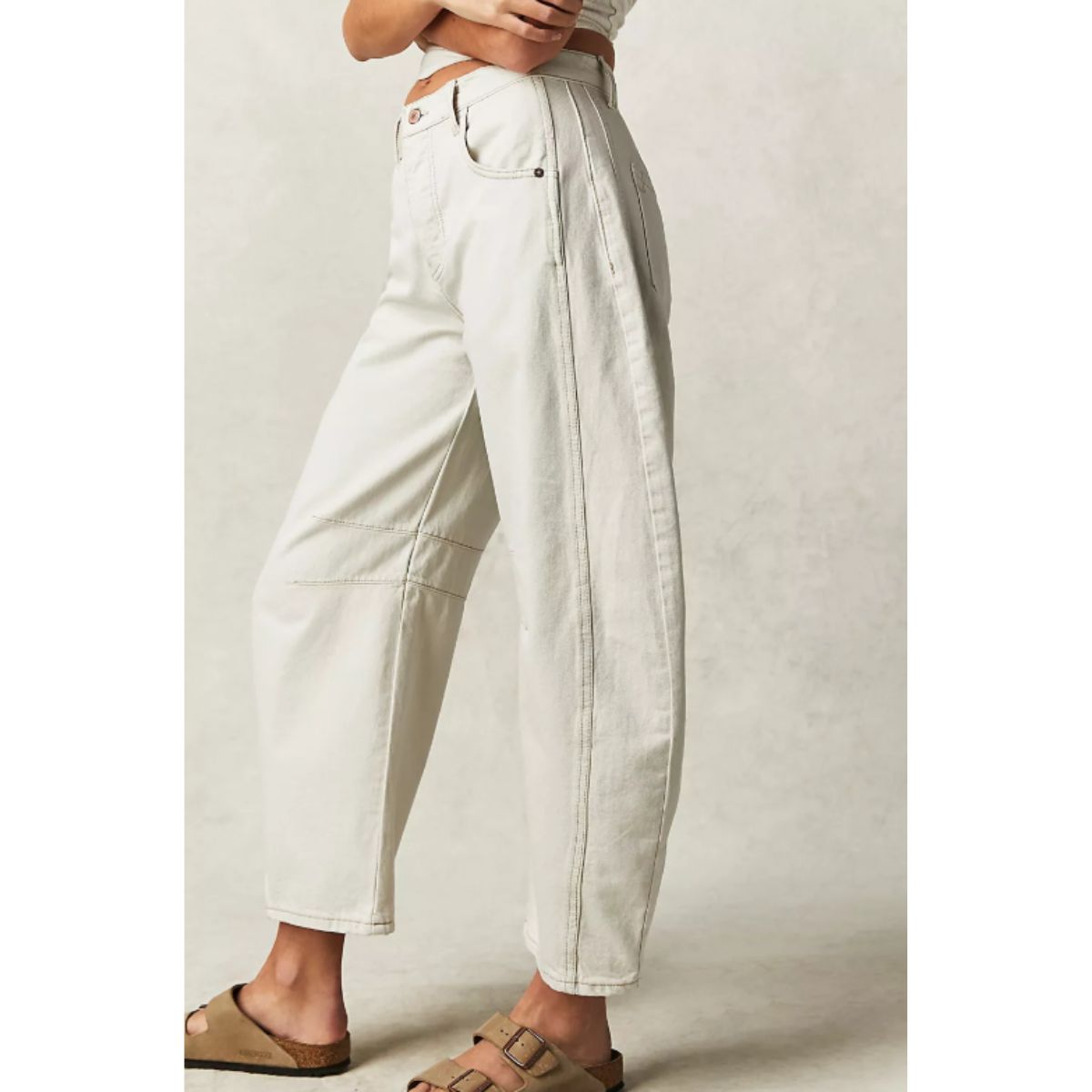 Belle Cie Belle Cie Barrel Leg Denim Pants Jeans Bottoms Women's Korean Fashion Stylish Popular Beautiful Legs Cool Simple Curve