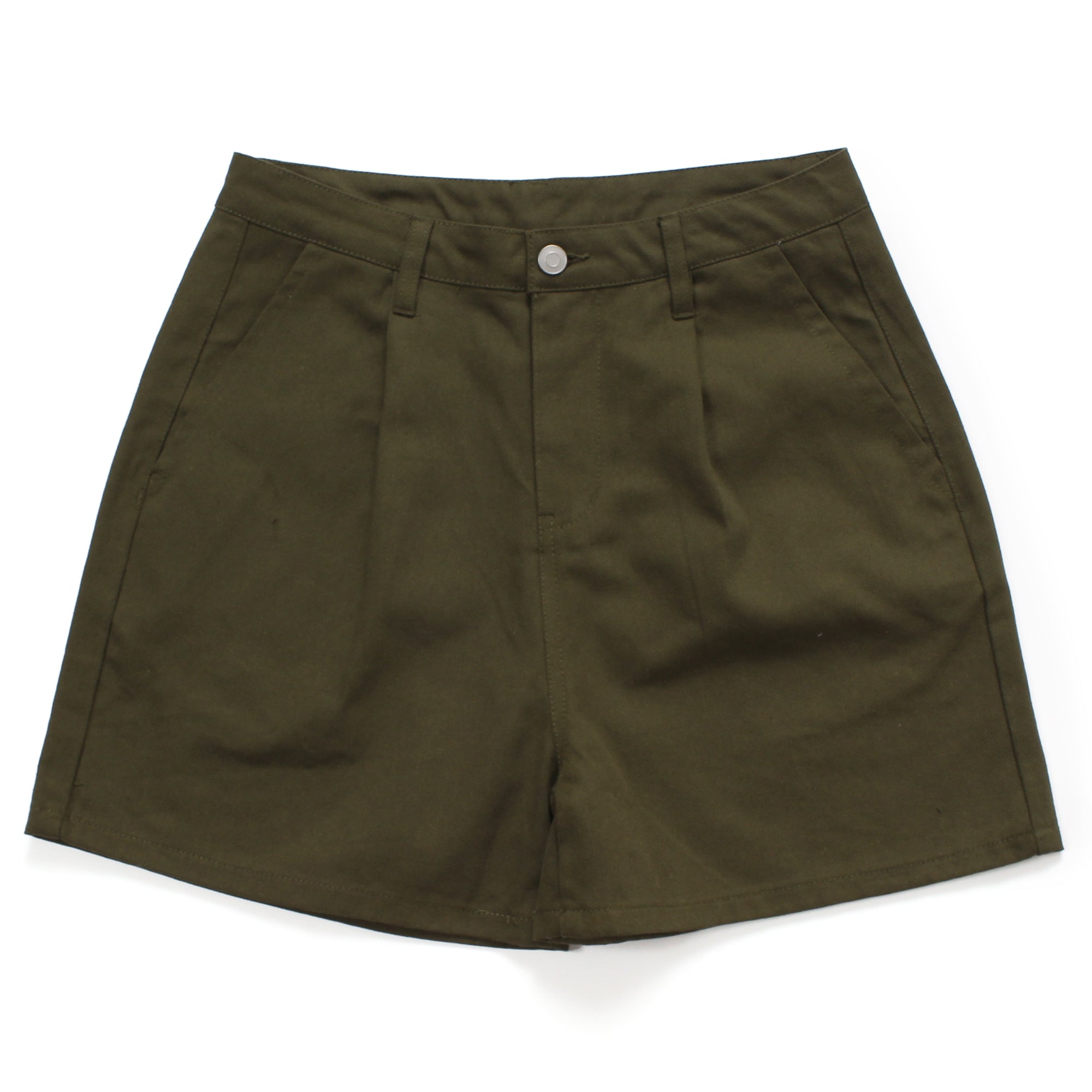 ベルシー Belle Cie ハイウエスト ショートパンツ レディース タック入り ツイル 韓国ファッション オルチャン キュロットパンツ  ショーパン 短パン ゆったり ハイウェスト 春服 夏服 ショーツ ショート丈