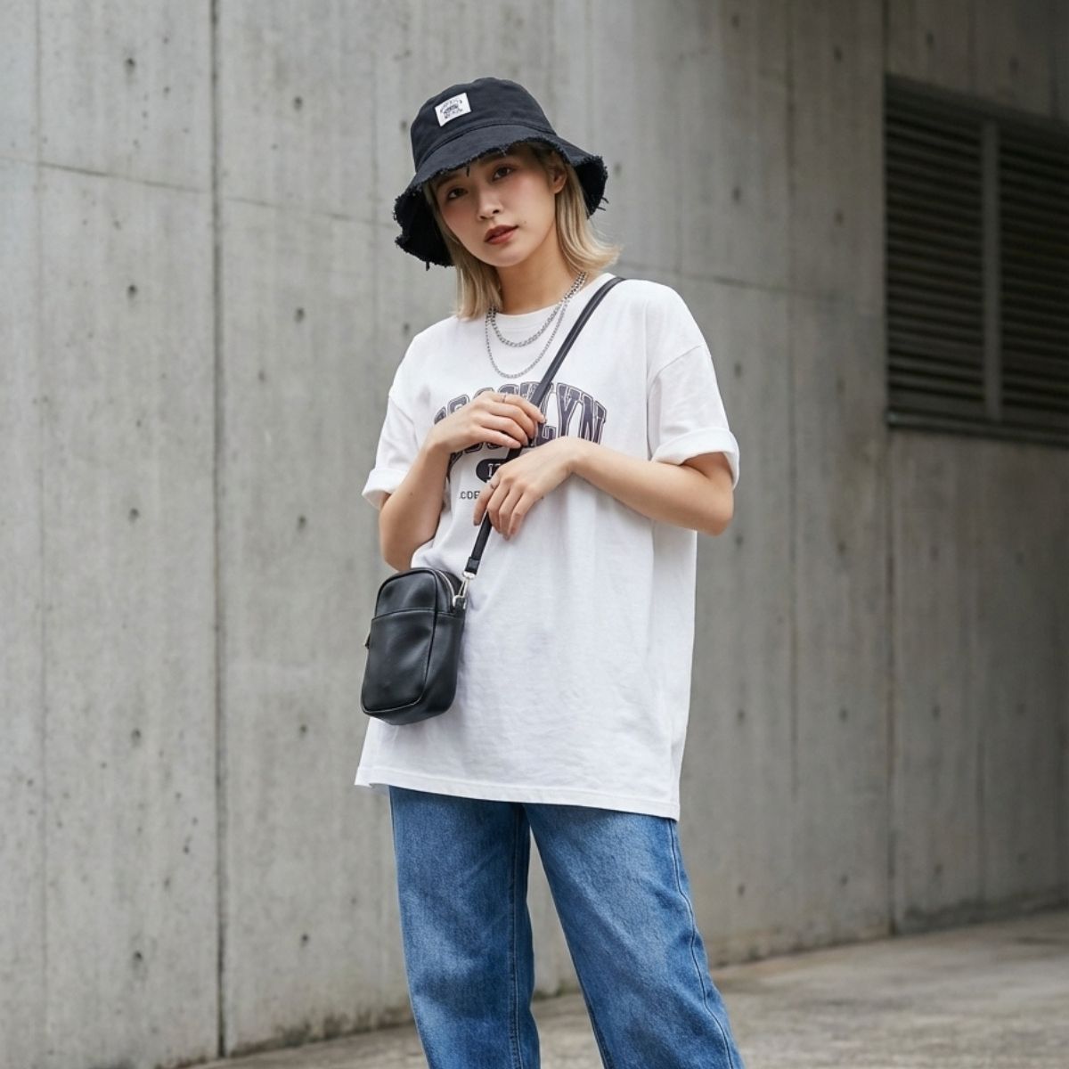 ベルシー Belle Cie 帽子 バケットハット ハット バケハ フリンジ 日除け 無地 夏 レディース ユニセックス 韓国ファッション アウトドア カットオフ スポーティ （ホワイト） ホワイト