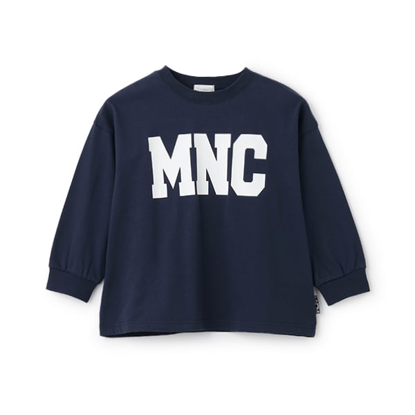 ビールーム b.ROOM 【MNCM】【カイテキ天竺】ロゴプリントビッグTシャツ （紺） 紺