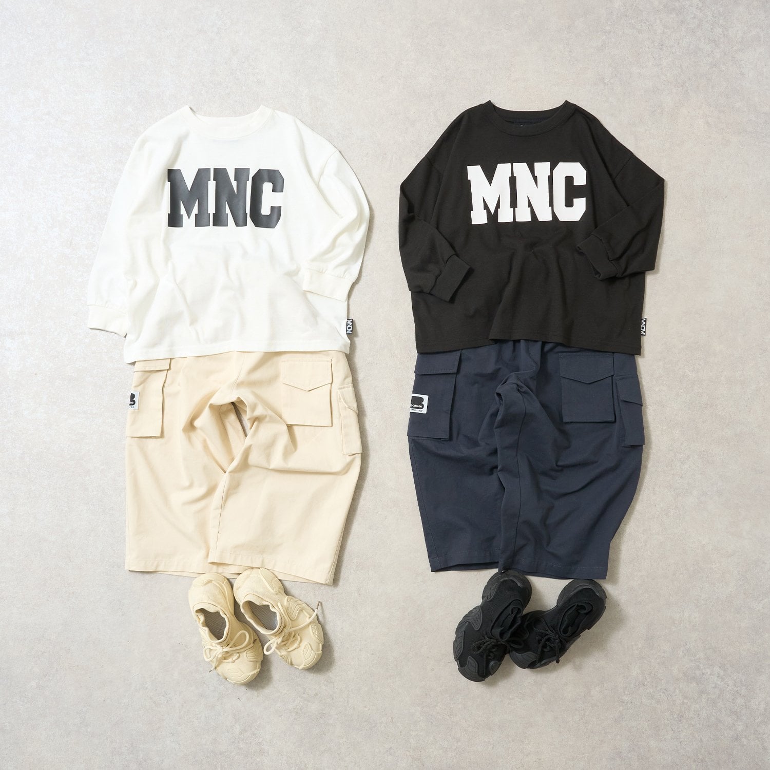 ビールーム b.ROOM 【MNCM】【カイテキ天竺】ロゴプリントビッグTシャツ （紺） 紺