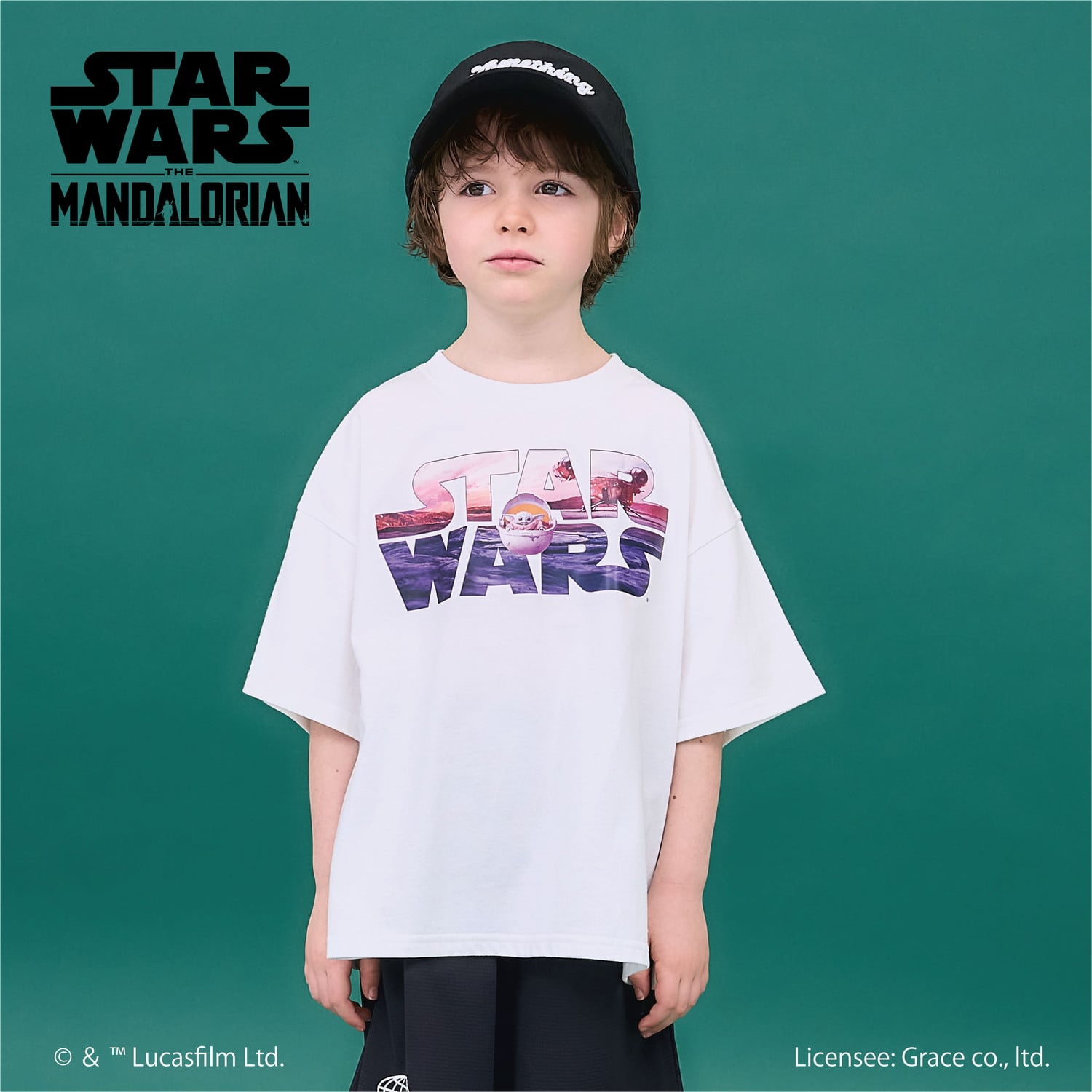 ビールーム b.ROOM 【STAR WARS】【防汚・吸水速乾・UV】【カイテキ天竺】ロゴプリントトBIGTシャツ （オフ ホワイト） オフ ホワイト
