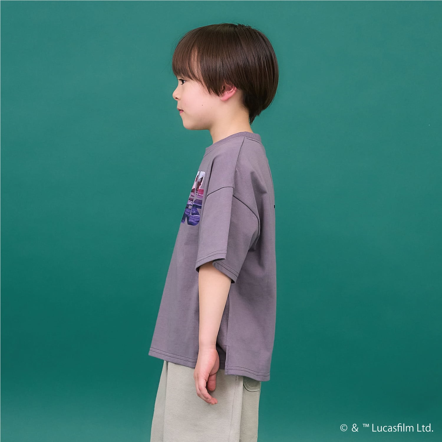 ビールーム b.ROOM 【STAR WARS】【防汚・吸水速乾・UV】【カイテキ天竺】ロゴプリントトBIGTシャツ （オフ ホワイト） オフ ホワイト