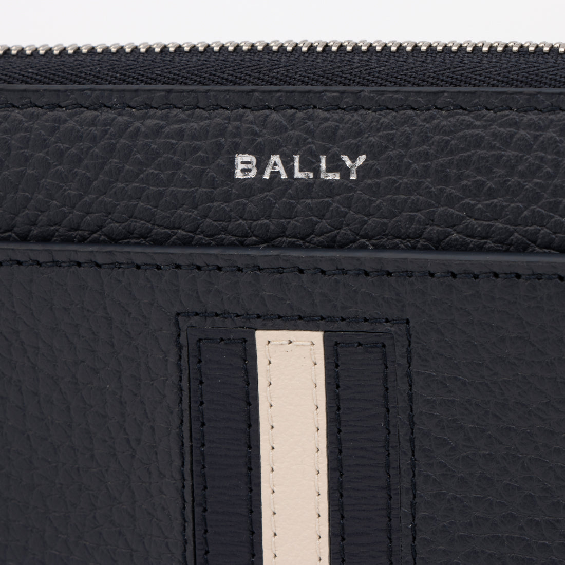 バリー BALLY ZIP AROUND WALLET （NAVY） NAVY