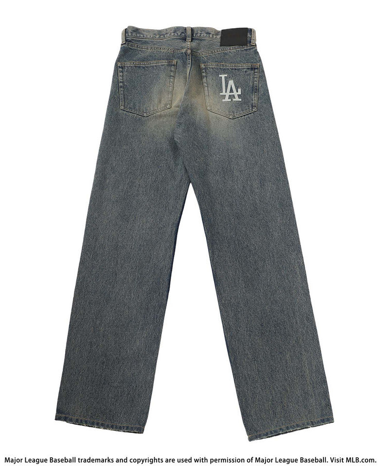 バック トゥー ザ フィールド （ビーティーティーエフ） BACK TO THE FIELD (BTTF) 【MLB】Loose Fit Jeans （デニムブルー） デニムブルー