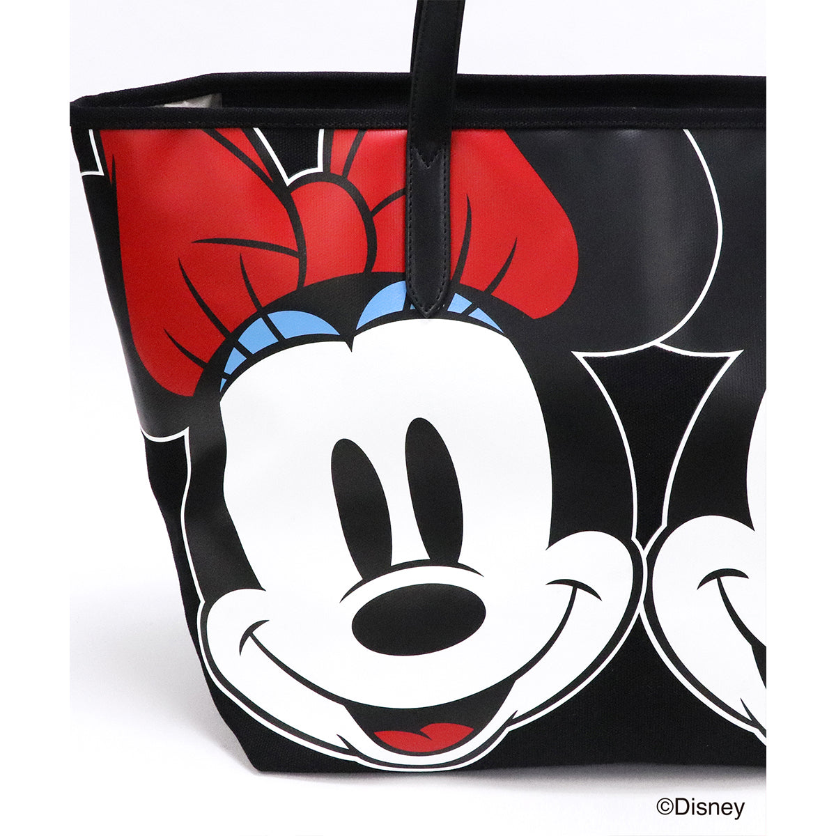 【 Disney / ディズニー 】 ミッキーマウス & ミニーマウス キャンバストート 大 イエロー