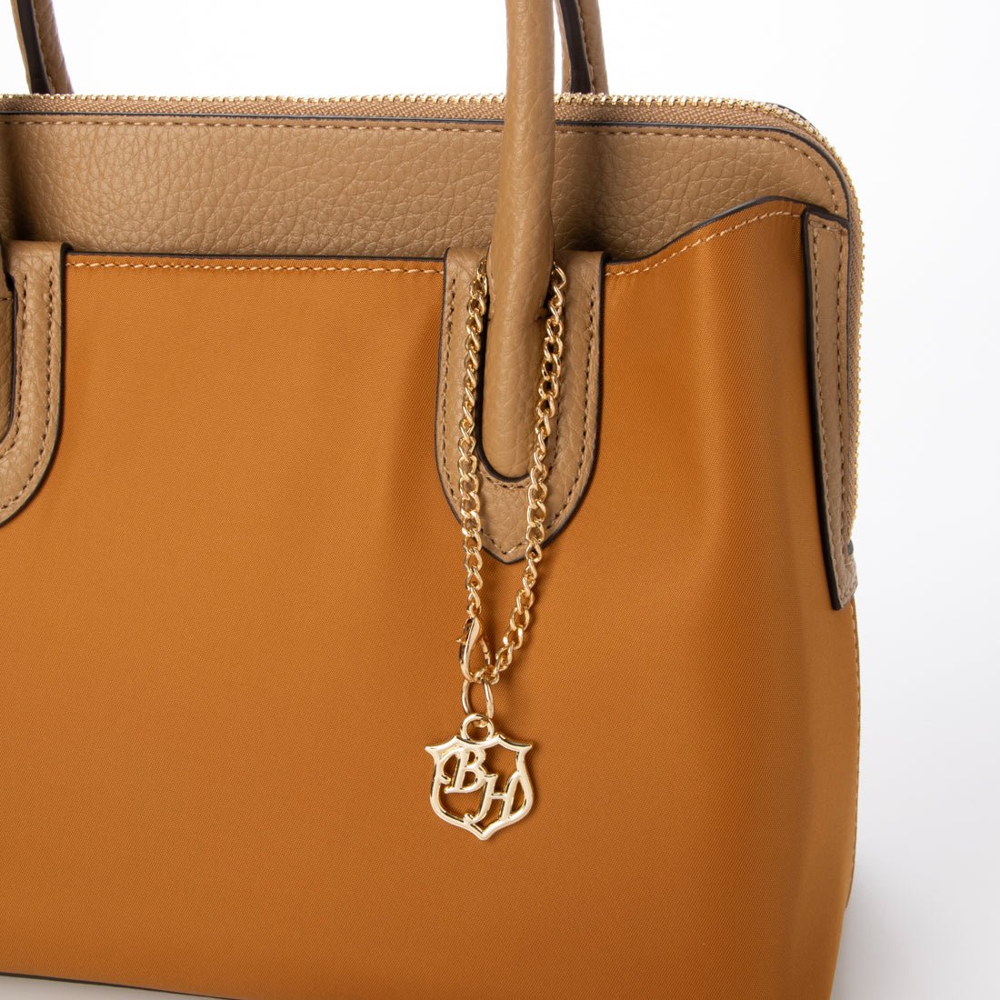 ベース BASE 【500mlペットボトル収納可】ナイロン×レザー 2WAY ハンドバッグ （グレー） グレー