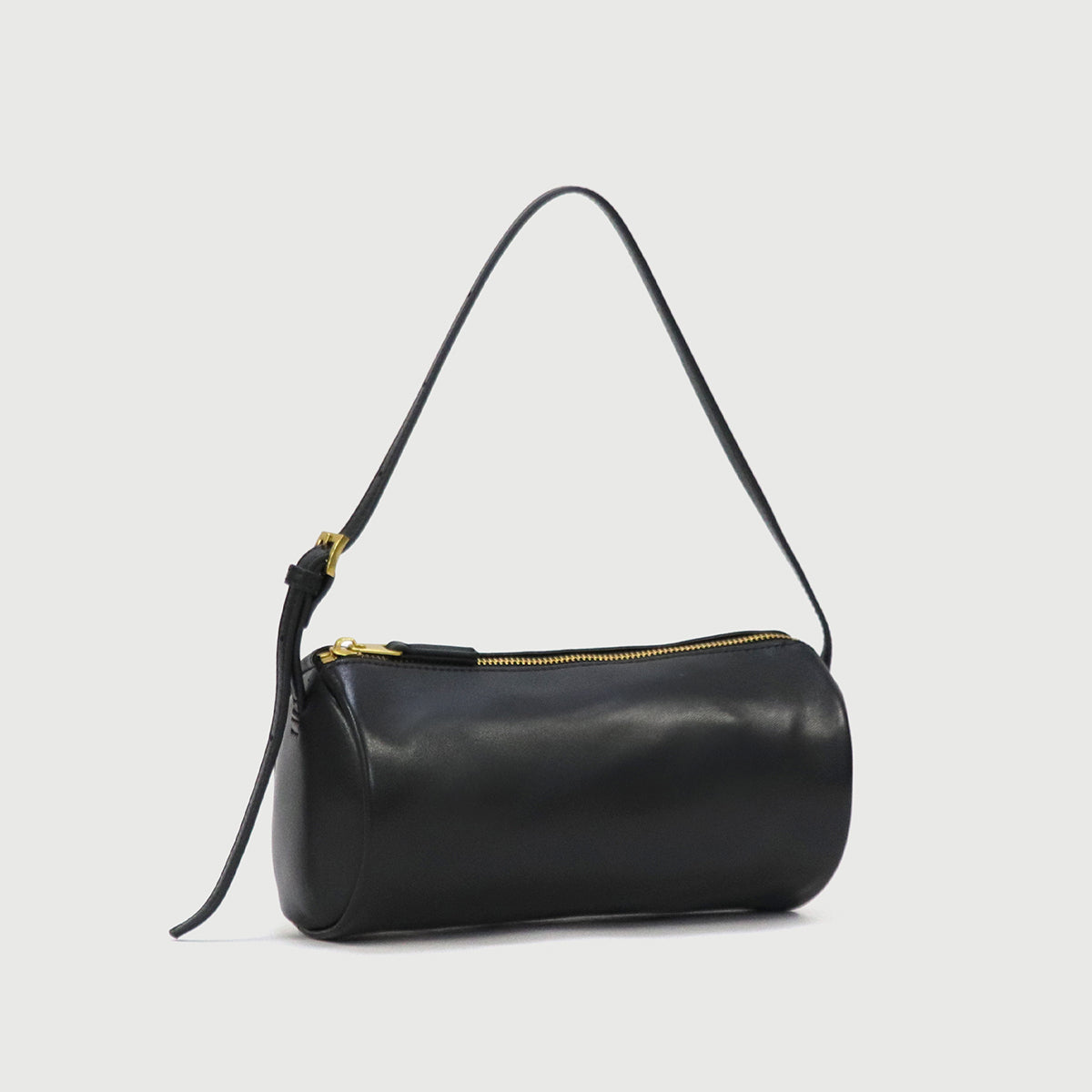 ベース BASE 【LA MARGE】【本革】ミニシリンダー レザー ショルダーバッグ （ブラック） ブラック