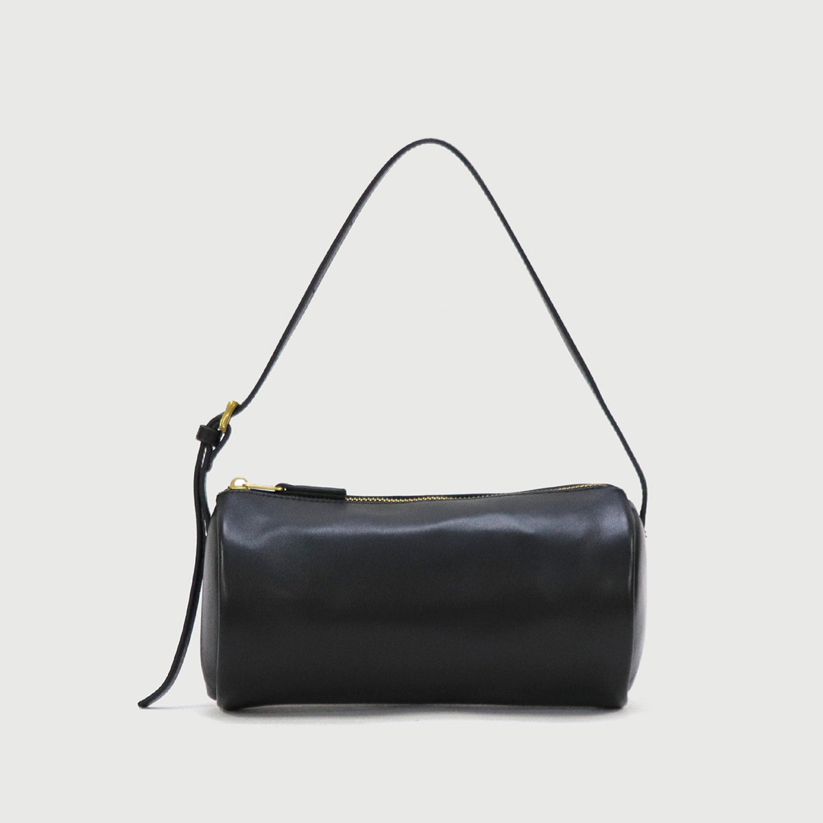 ベース BASE 【LA MARGE】【本革】ミニシリンダー レザー ショルダーバッグ （ブラック） ブラック