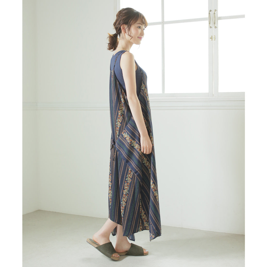 ベース BASE レディースサンダル ジュート風ワンベルト 軽量 シンプル ベーシック フラット 疲れにくい S/M/L/LLサイズ