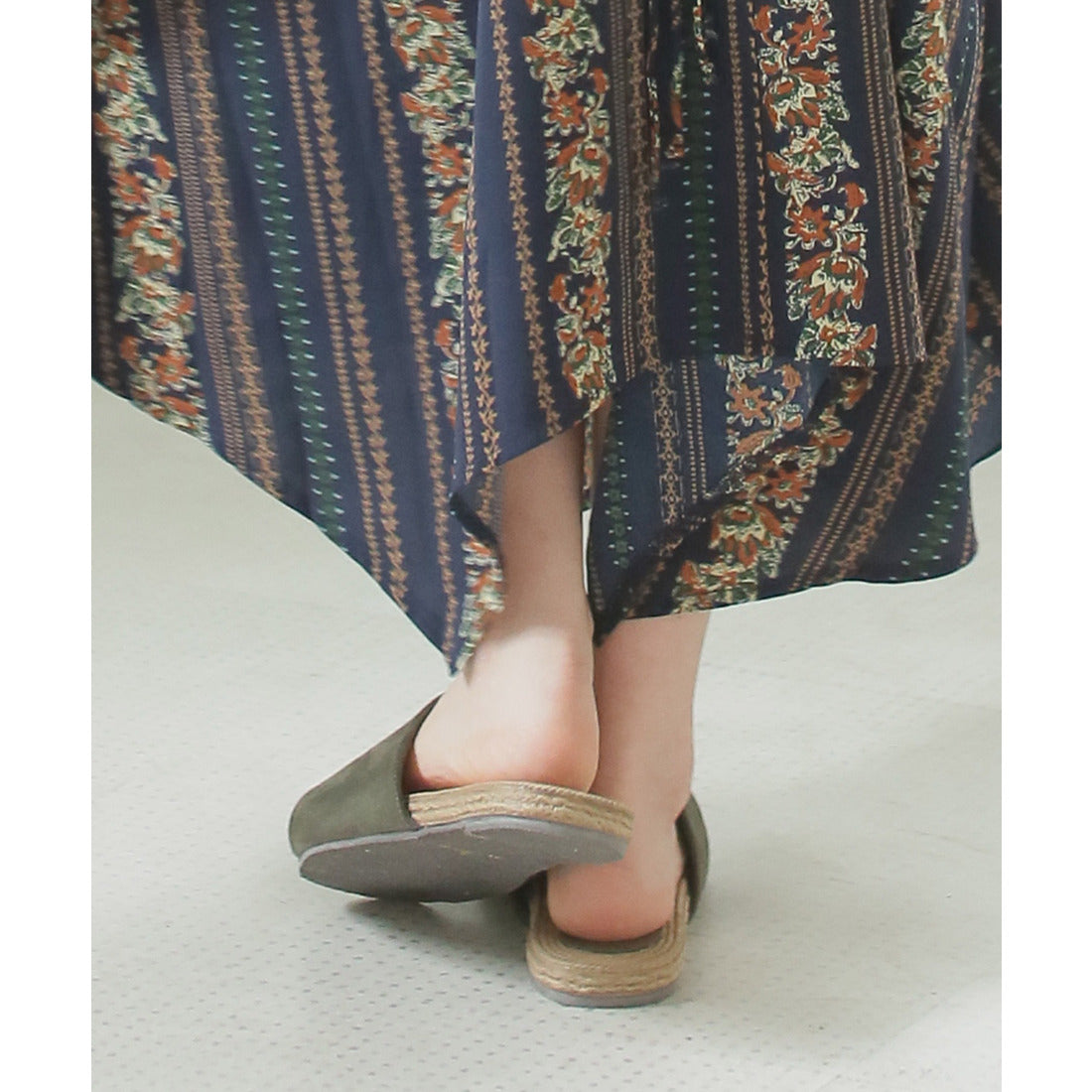 ベース BASE レディースサンダル ジュート風ワンベルト 軽量 シンプル ベーシック フラット 疲れにくい S/M/L/LLサイズ