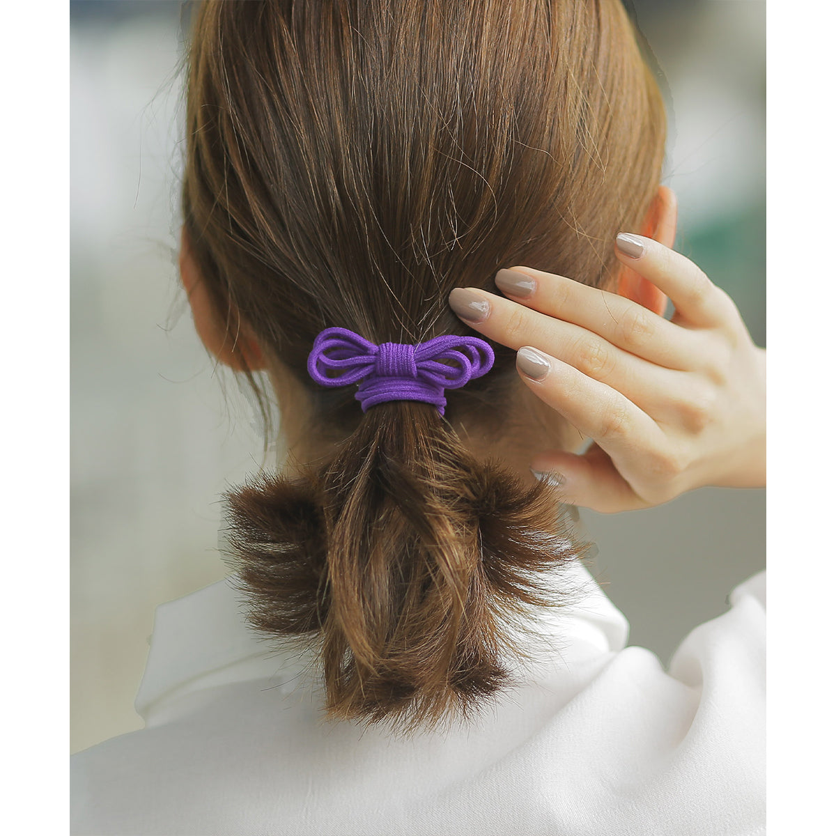 ベース BASE ハンドメイドリボンヘアゴム 10個入りセット
