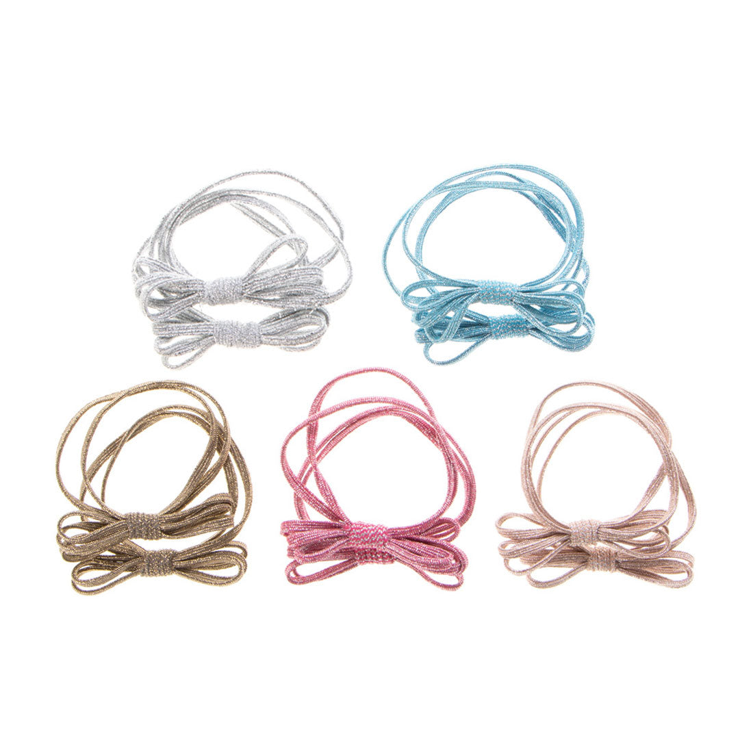 ベース BASE ハンドメイドリボンヘアゴム 10個入りセット,D