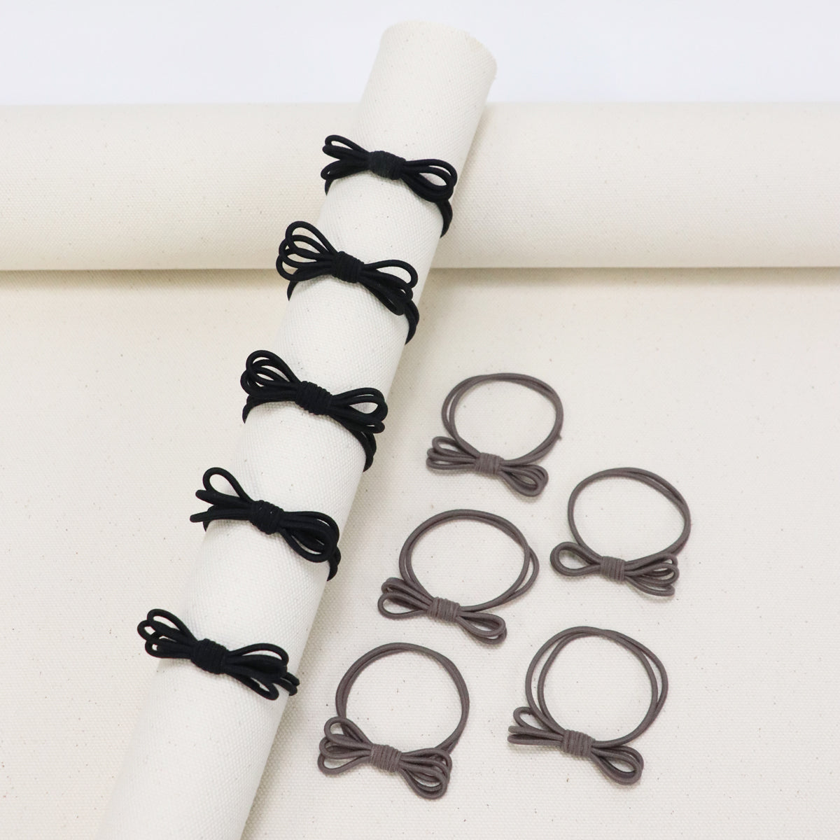 ベース BASE ハンドメイドリボンヘアゴム 10個入りセット,J