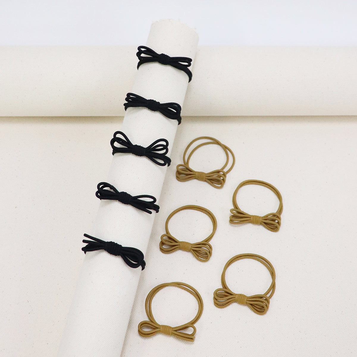 ベース BASE ハンドメイドリボンヘアゴム 10個入りセット