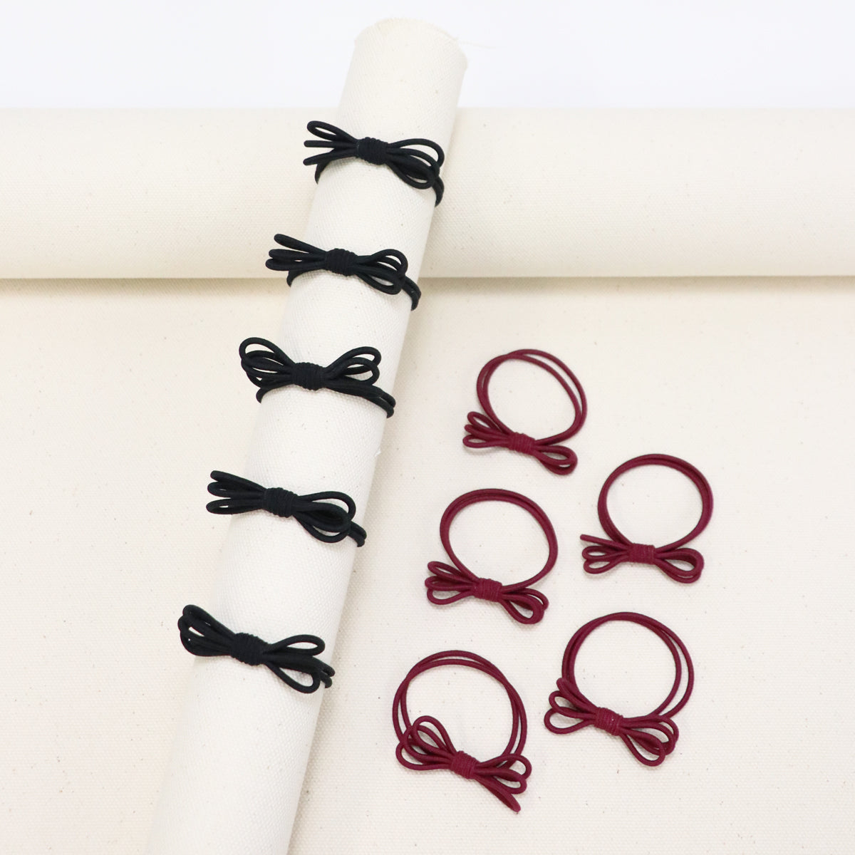 ベース BASE ハンドメイドリボンヘアゴム 10個入りセット