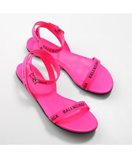 バレンシアガ BALENCIAGA BALENCIAGA サンダル 551154 WBAE1 レザー ストラップ （5610/ACID-PINK/ピンク） 5610/ACID-PINK/ピンク
