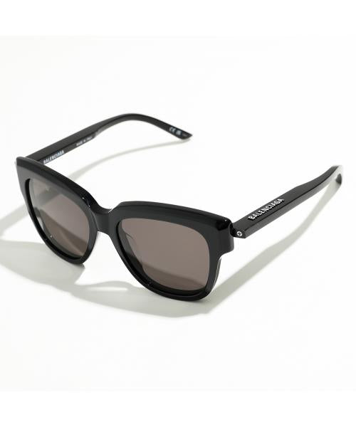 バレンシアガ BALENCIAGA BALENCIAGA サングラス BB0160S スクエア型 ロゴ （001/BLACK/BLACK/GREY） 001/BLACK/BLACK/GREY