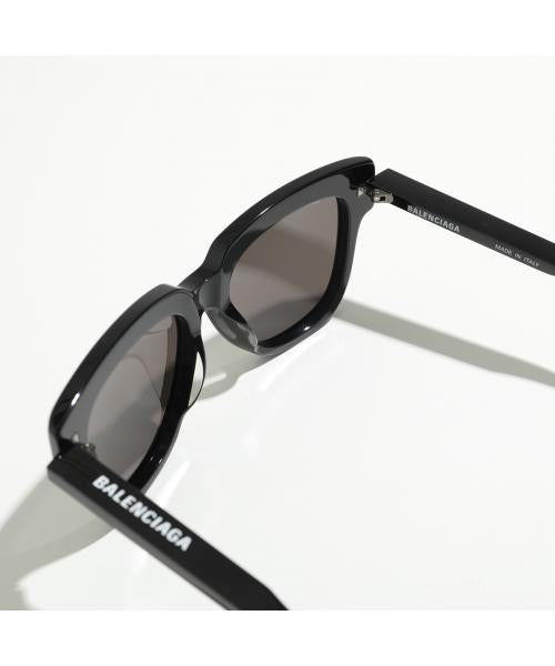 バレンシアガ BALENCIAGA BALENCIAGA サングラス BB0160S スクエア型 ロゴ （001/BLACK/BLACK/GREY） 001/BLACK/BLACK/GREY