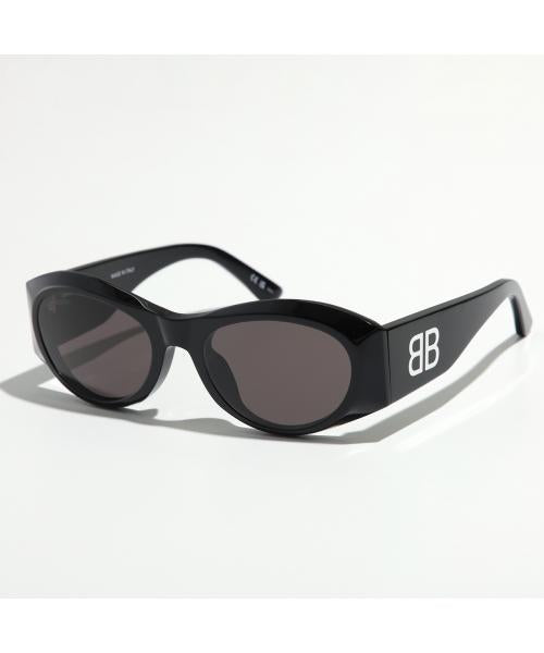 バレンシアガ BALENCIAGA BALENCIAGA サングラス BB0396SK オーバル型 （001/BLACK-BLACK-GREY） 001/BLACK-BLACK-GREY