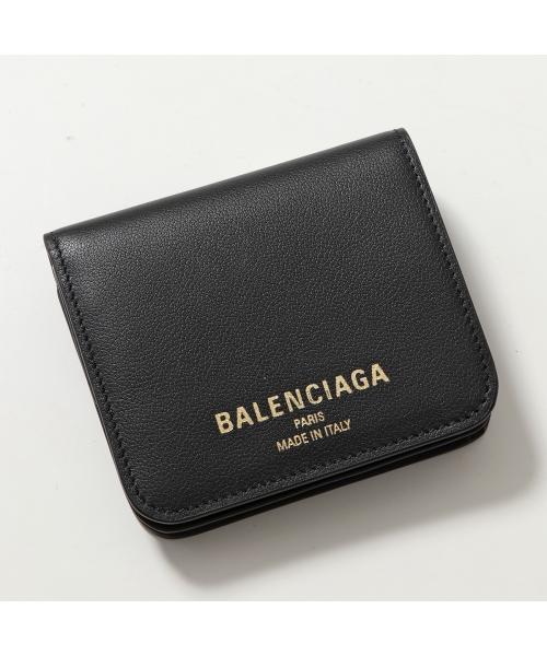 バレンシアガ BALENCIAGA BALENCIAGA 二つ折り財布 Cash 2.0 810901 2ABGH 小銭入れあり （1000/BLACK-ブラック） 1000/BLACK-ブラック