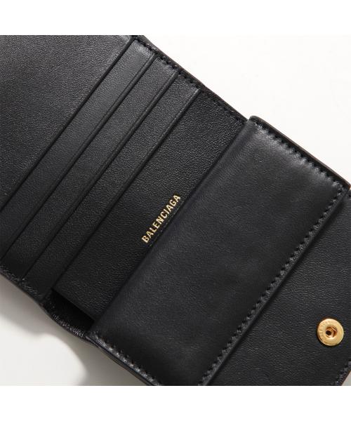 バレンシアガ BALENCIAGA BALENCIAGA 二つ折り財布 Cash 2.0 810901 2ABGH 小銭入れあり （1000/BLACK-ブラック） 1000/BLACK-ブラック
