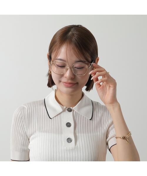 バレンシアガ BALENCIAGA BALENCIAGA メガネ BB0249O ラウンド型 クラウンパント型 （002/GOLD-HAVANA-TRANSPAR） 002/GOLD-HAVANA-TRANSPAR