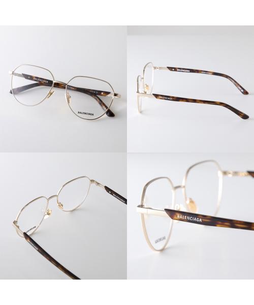 バレンシアガ BALENCIAGA BALENCIAGA メガネ BB0249O ラウンド型 クラウンパント型 （002/GOLD-HAVANA-TRANSPAR） 002/GOLD-HAVANA-TRANSPAR