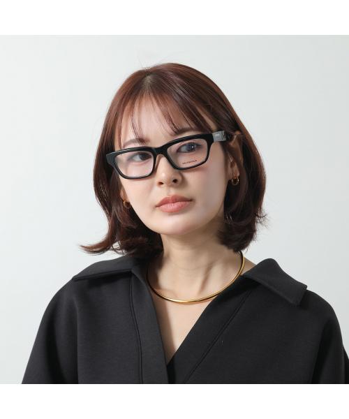 バレンシアガ BALENCIAGA BALENCIAGA メガネ BB0344O スクエア型 （001/BLACK-TRANSPARENT） 001/BLACK-TRANSPARENT