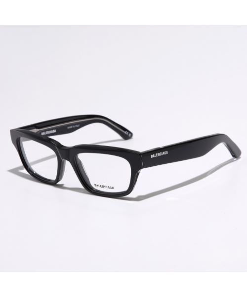 バレンシアガ BALENCIAGA BALENCIAGA メガネ BB0344O スクエア型 （001/BLACK-TRANSPARENT） 001/BLACK-TRANSPARENT