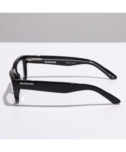 バレンシアガ BALENCIAGA BALENCIAGA メガネ BB0344O スクエア型 （001/BLACK-TRANSPARENT） 001/BLACK-TRANSPARENT