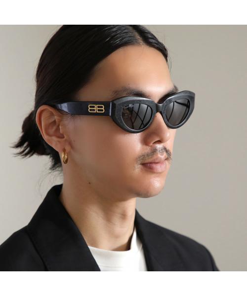 バレンシアガ BALENCIAGA BALENCIAGA サングラス BB0236S キャットアイ型 （001/ブラック） 001/ブラック