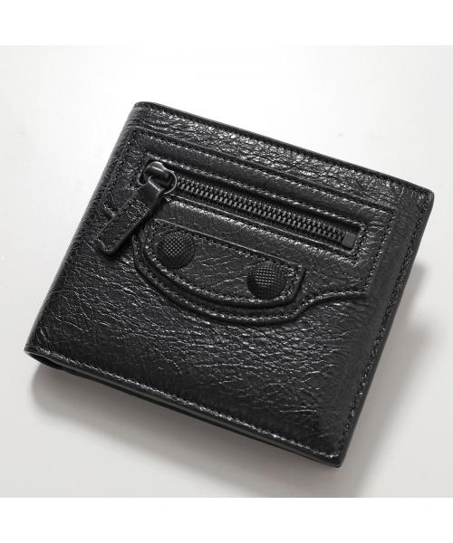 バレンシアガ BALENCIAGA BALENCIAGA 二つ折り財布 768429 2AA56 小銭入れあり （1000/BLACK/ブラック） 1000/BLACK/ブラック