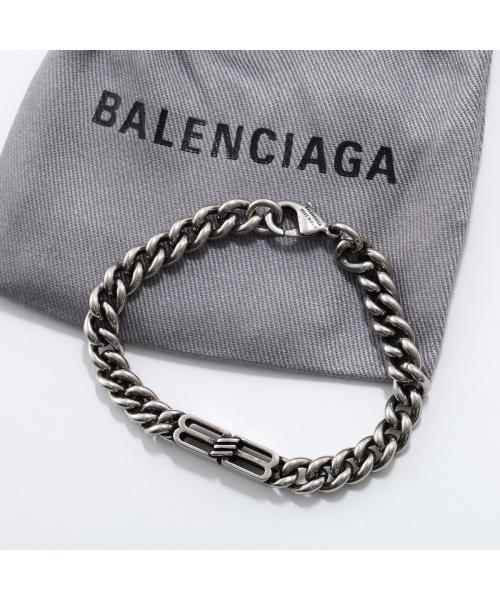 バレンシアガ BALENCIAGA BALENCIAGA グルメットブレスレット BB Icon Thin 869774 TZ99I （0911/シルバー） 0911/シルバー