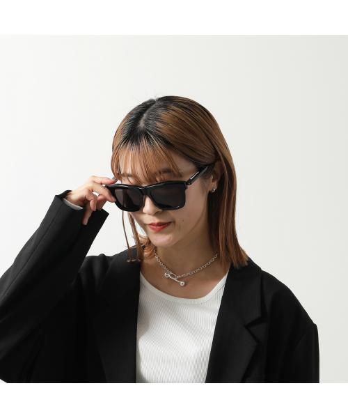 バレンシアガ BALENCIAGA BALENCIAGA サングラス BB0161S スクエア型 ロゴ （001/BLACK-BLACK-GREY） 001/BLACK-BLACK-GREY