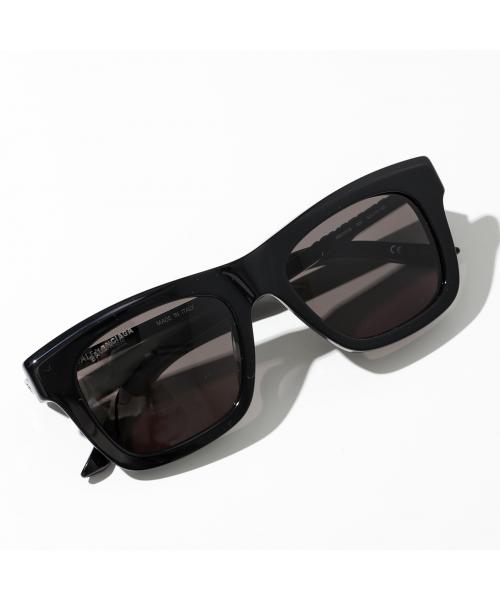 バレンシアガ BALENCIAGA BALENCIAGA サングラス BB0161S スクエア型 ロゴ （001/BLACK-BLACK-GREY） 001/BLACK-BLACK-GREY