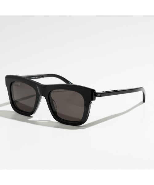 バレンシアガ BALENCIAGA BALENCIAGA サングラス BB0161S スクエア型 ロゴ （001/BLACK-BLACK-GREY） 001/BLACK-BLACK-GREY