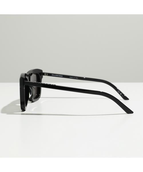 バレンシアガ BALENCIAGA BALENCIAGA サングラス BB0161S スクエア型 ロゴ （001/BLACK-BLACK-GREY） 001/BLACK-BLACK-GREY