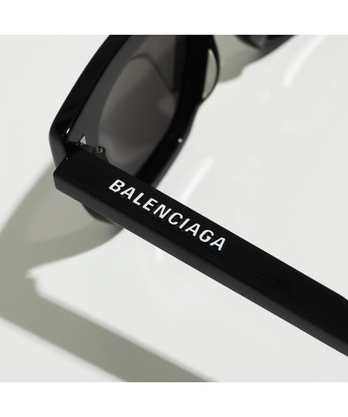 バレンシアガ BALENCIAGA BALENCIAGA サングラス BB0161S スクエア型 ロゴ （001/BLACK-BLACK-GREY） 001/BLACK-BLACK-GREY