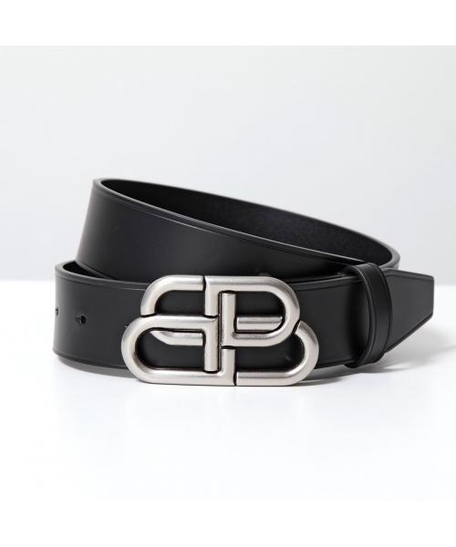 バレンシアガ BALENCIAGA BALENCIAGA ベルト BB LARGE BELT 35 570370 レザー （1CH0B/1000金具シルバー） 1CH0B/1000金具シルバー