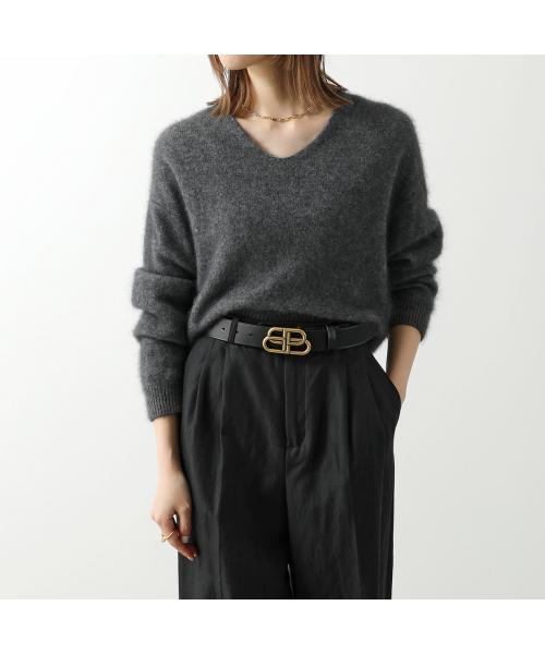 バレンシアガ BALENCIAGA BALENCIAGA ベルト BB LARGE BELT 35 570370 レザー （1CH0B/1000金具シルバー） 1CH0B/1000金具シルバー
