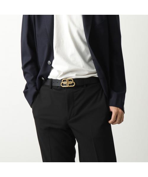 バレンシアガ BALENCIAGA BALENCIAGA ベルト BB LARGE BELT 35 570370 レザー （1CH0B/1000金具シルバー） 1CH0B/1000金具シルバー
